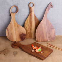 Irregular Phase Thought Wood Chopping Block Creative Solid Wood Hotel Supplies Kitchen Cooking Flat Pan
