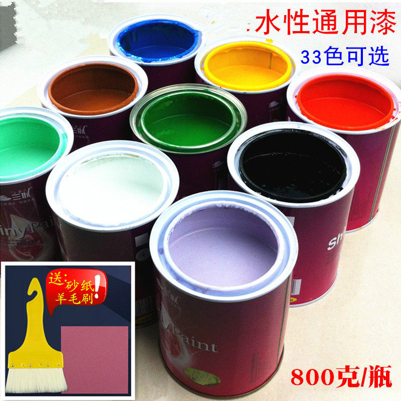 Environmentally friendly pure water-based wood paint water-based varnish white paint paint non-toxic and tasteless hand scanned paint renovated paint