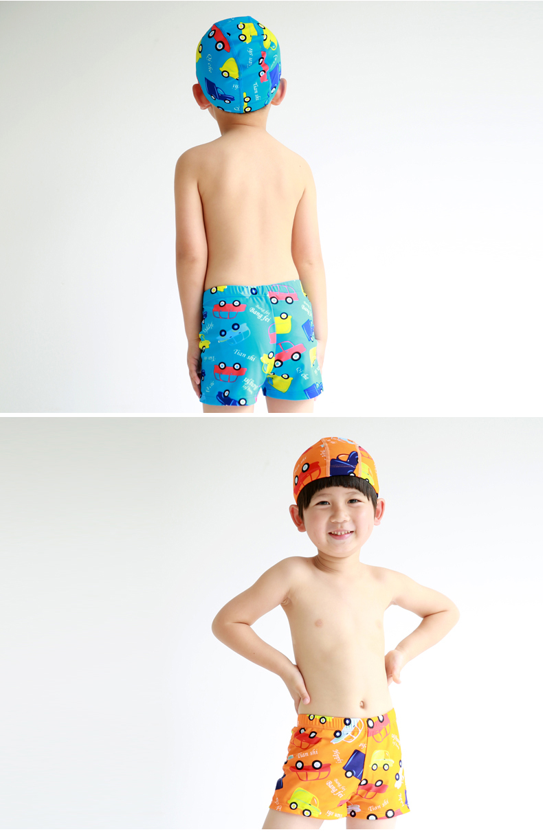 2019 Yifu quần bơi trẻ em thời trang hoạt hình xe bé trai boxer quần bơi bé quần nước bơi - Bộ đồ bơi của Kid bộ bơi dài tay bé gái