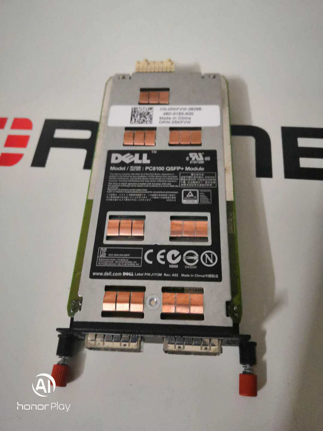 Original disassembly machine Dell DELL PC8100 QSFP 05KFVW 2-port 40G expansion card test good