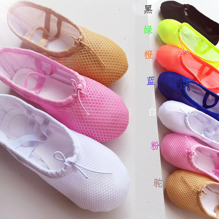 2018 New Products Dance Shoes Two Bottoms Shoes Net Face Breathable Comfort Cat Paws Shoes Ballet Shoes Gymnastic Shoes Men and women
