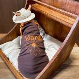 Muamuababy кошачья одежда кошачья одежда Devin Korean Print Sling Summer Pure Cotton Conditioning костюм