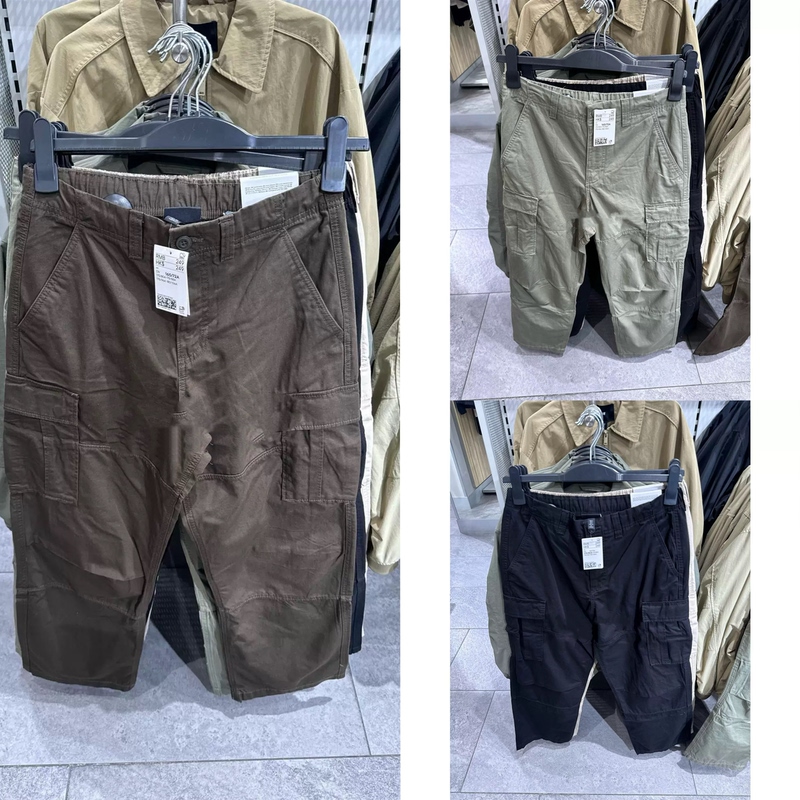 H Brand Genuine Men's Clothing January New Style Loose Versatile Stylish Straight-Leg Work Pants Mid-Waist 1316423 in Stock