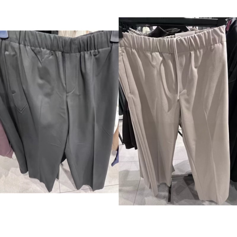 H Brand Genuine Men's Clothing October New Elastic Waist Black Loose Fashion Casual Pants 1292893 in Stock