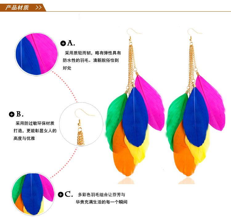Alloy Fashion Geometric earring(Colored earrings) NHXW0132-Colored earrings