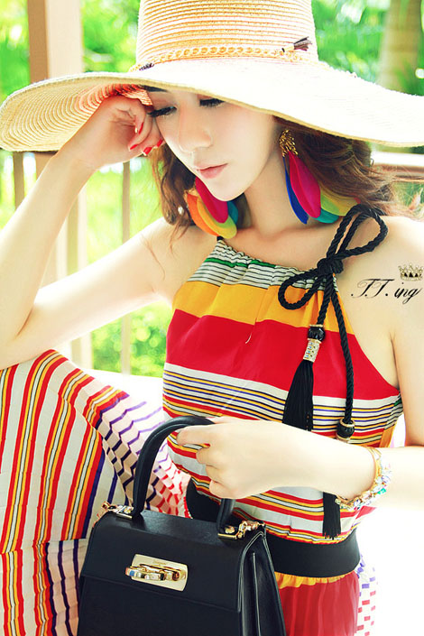 Alloy Fashion Geometric earring(Colored earrings) NHXW0132-Colored earrings