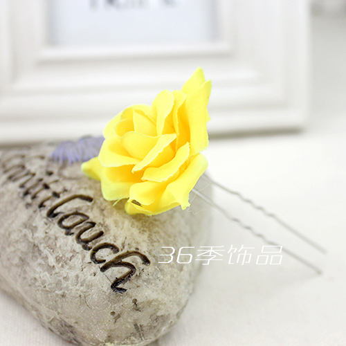 Cloth Simple Flowers Hair accessories(white) NHXW0113-white