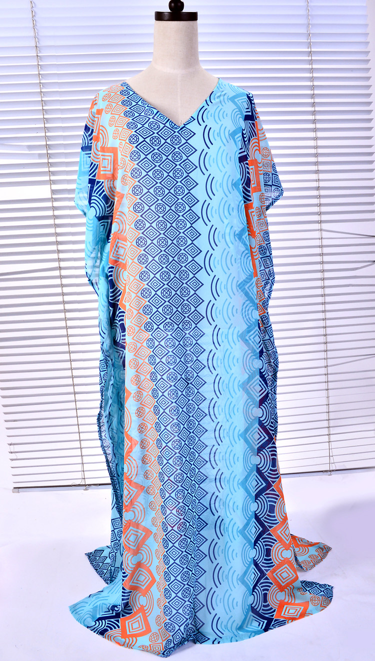 Chiffon Fashiondress(Lake Blue) NHXW0052-Lake Blue