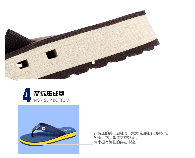 Plastic Fashionflip flop(Coffee-39) NHXW0165-Coffee-39