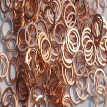 Red copper gasket copper flat pad copper meson copper gasket flat gasket sealing ring M6-M26 (thickness 1)