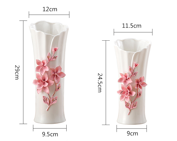 European ceramic vase furnishing articles sitting room simulation flower arranging flower flower implement creative home wine table decorations