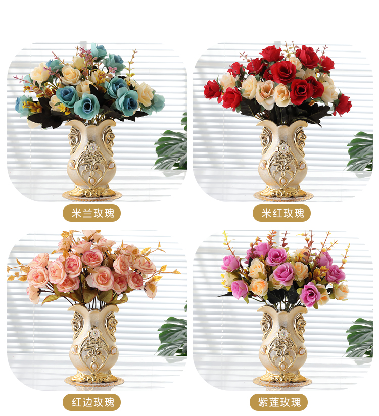 Ou send bottle mat 】 【 ceramic vases, flower arrangement sitting room table mesa place vase decoration ideas simulation