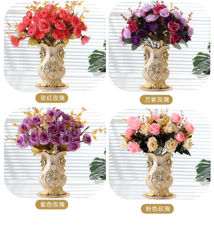 Ou send bottle mat 】 【 ceramic vases, flower arrangement sitting room table mesa place vase decoration ideas simulation