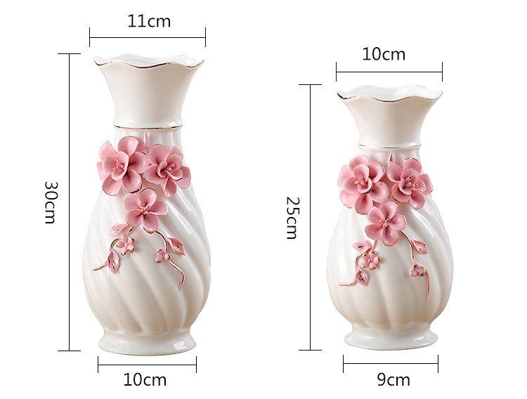 European ceramic vase furnishing articles sitting room simulation flower arranging flower flower implement creative home wine table decorations