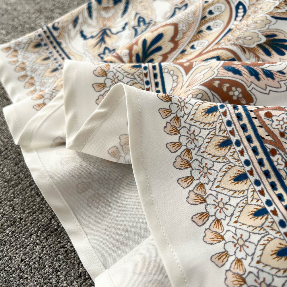 Wholesale Women's Casual Elegant Simple Style Printing Holiday Banquet Selfie Turndown Long Sleeve Swing Dress display picture 7