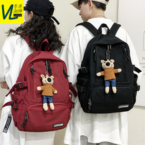 Hong Kong tide schoolbag backpack junior high school student backpack student large capacity Korean couple Harajuku Joyson male and female