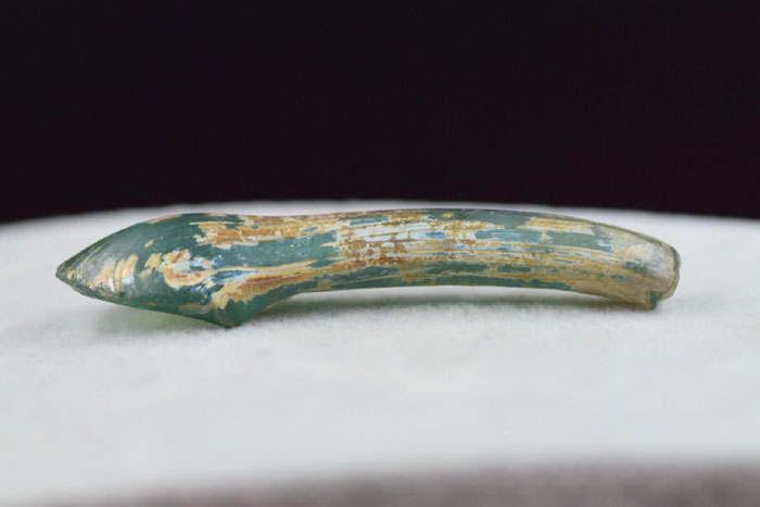 High ancient glazed R0722B34x Afghanistan millennia old glazed-clam light 4 2cm7 2g