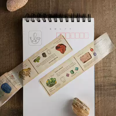 Japan original MT Washi Tape-Full roll Mineral Illustration-30mm-10m