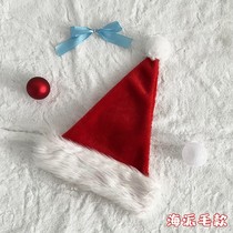 2023 Hot Selling Red Christmas Decorations Gifts for Adults and Children Extra Thickened Creative Plush Christmas Hats