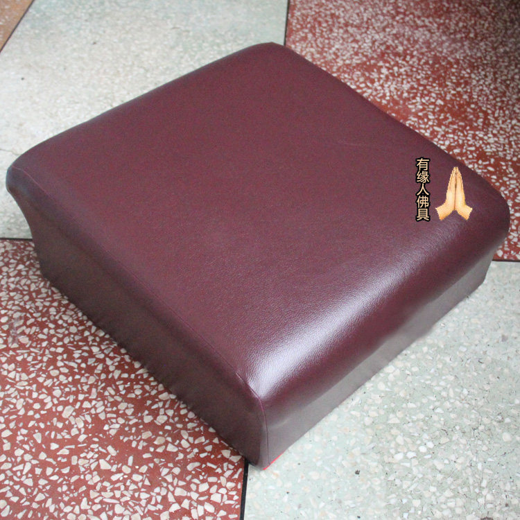 Big Buddha temple custom-made Buddha stool God kneel bow bow meditation stool Lotus square cushion solid wood