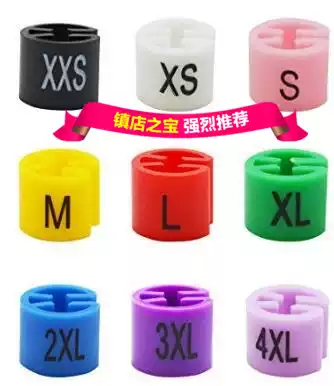 Factory direct sales hanger round four teeth color size circle size clip size deduction code grain size ring size label