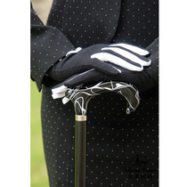 British imported fashion English gentleman cane non-slip crutches crutches black and white striped handle for Old Man gift