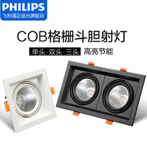 Philips square bold lamp opening 10x20 embedded three-head 16*46 spotlight 15 30 Two-head 14*29