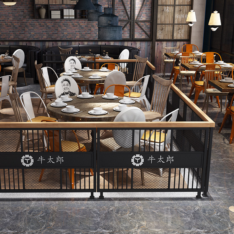 Dining room Partition Fence Decoration Green Planting Flower Shelf holder Short Half-cut Bar Bunk Room Fire Pot shop Iron Art Guardrails