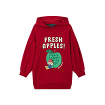 TeenieWeenie Kids 24 autumn style girls casual hooded mid-length sweatshirt dress