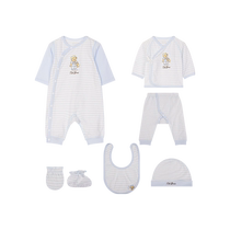 TeenieWeenie Kids Bear Childrens Wear 24 Spring New Baby Boys Pure Cotton Skin-Friendly Pajamas Set