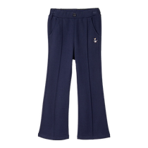 TeenieWeenie Kids 24 autumn and winter new style girls versatile retro boot-cut knitted trousers