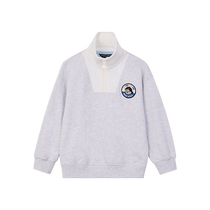 TeenieWeenie Kids Bear Childrens Clothing 24 Spring and Autumn New Boys Half-Zip Stand Collar Long-Sleeved Sweatshirt