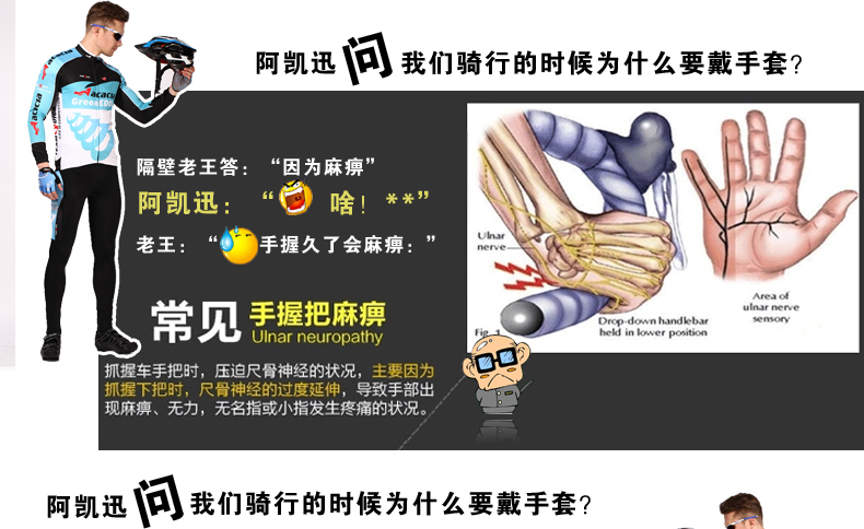 Gants de cyclisme mixte - Ref 2238448 Image 8