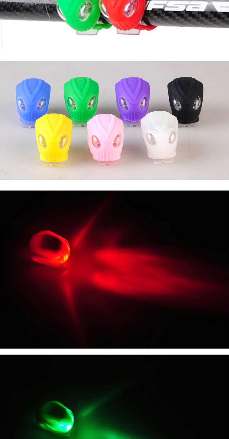 Xe đạp ánh sáng ếch trẻ em xe tay ga cân bằng xe silicone cảnh báo ánh sáng chết ruồi đèn hậu đầy màu sắc nhấp nháy - Smart Scooter bán xe thăng bằng ander