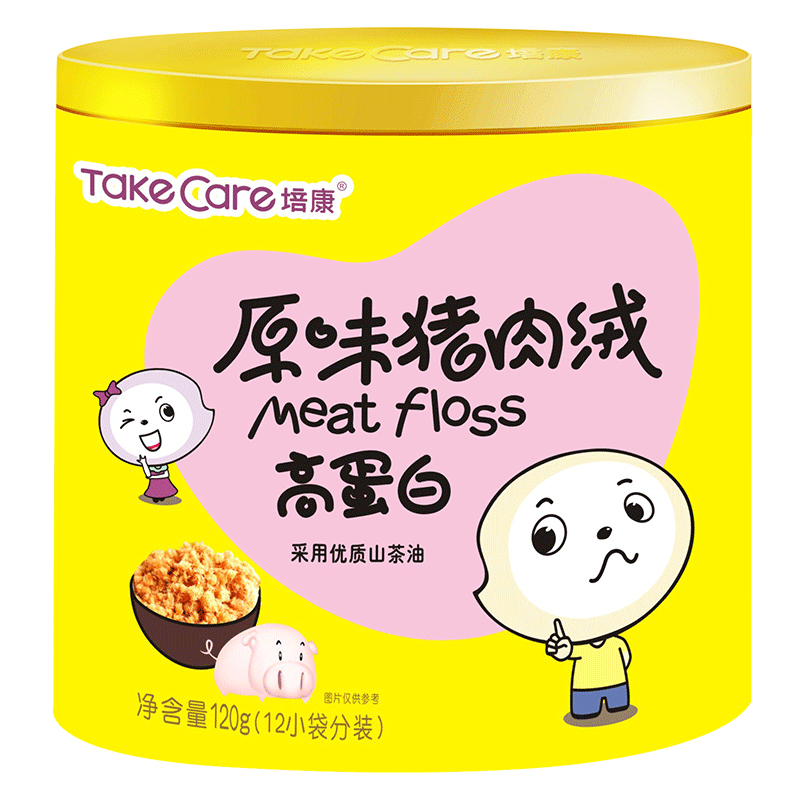培康儿童肉松 专用营养肉酥 原味猪肉牛肉松肉绒鱼松 罐装