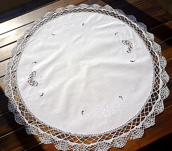 Foreign Trade Outlet Uk Handmade Embroidery Stick Side Retro European-style Round table Budo multiuse round cover towels 70CM boutique supervalues