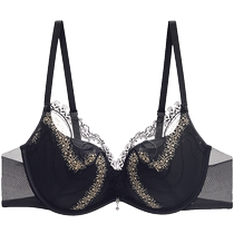 Embry Fang counter new product embroidered mesh mulberry silk bra for women with small breasts gathered and not empty cup underwear EB00828