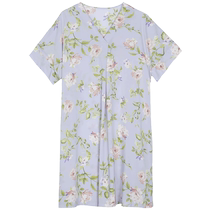 Embrys counter – chemise de nuit florale à manches courtes et col en v pour femme nouveau produit modal à porter à lextérieur de la maison jupe EL00725