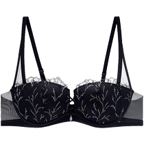 Embry Fang counter new product embroidered lace sexy half cup bra womens thin large breasts showing small underwear EB00714