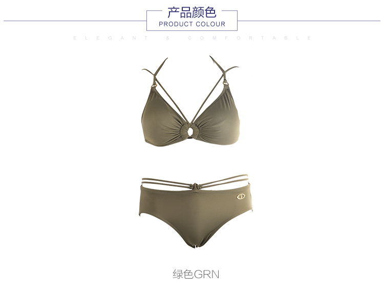 Bộ đồ bơi chia tay ren của phụ nữ Embrye Bộ đồ bơi bikini gợi cảm Bộ sưu tập đồ bơi Spa ES0943 - Bộ đồ bơi hai mảnh bikini 2 mảnh màu trắng