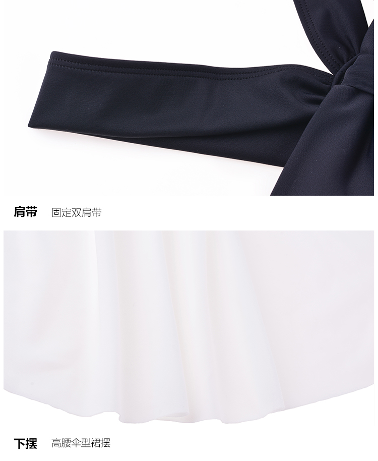 Một chiếc Lifang nhỏ thơm cổ tích không có lưng váy váy chia áo tắm che bụng mảnh mai áo tắm 2 mảnh set ES0936 - Bộ đồ bơi hai mảnh bikini 2 mảnh