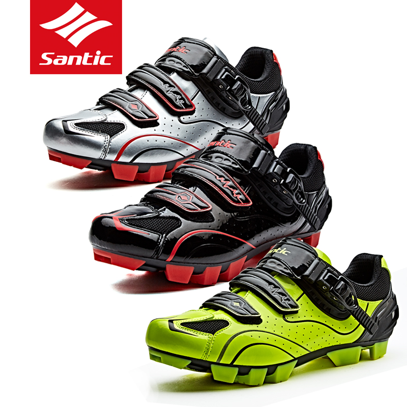 Santic Sendike cycling card shoes Men's mountain cycling equipment cycling shoes Professional cycling shoes Mountain parking lock shoes