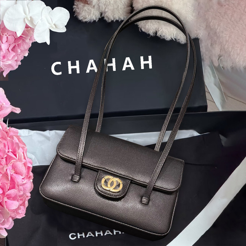 Hong Kong Genuine Leather Chanel-Style 26P Underarm Bag Jennie Same Style Long Handle Baguette Bag Preppy Coco Shoulder Bag Hong Kong Genuine Leather Chanel-Style 26P Underarm Bag Jennie Same Style Long Handle Baguette Bag Preppy Coco Shoulder Bag