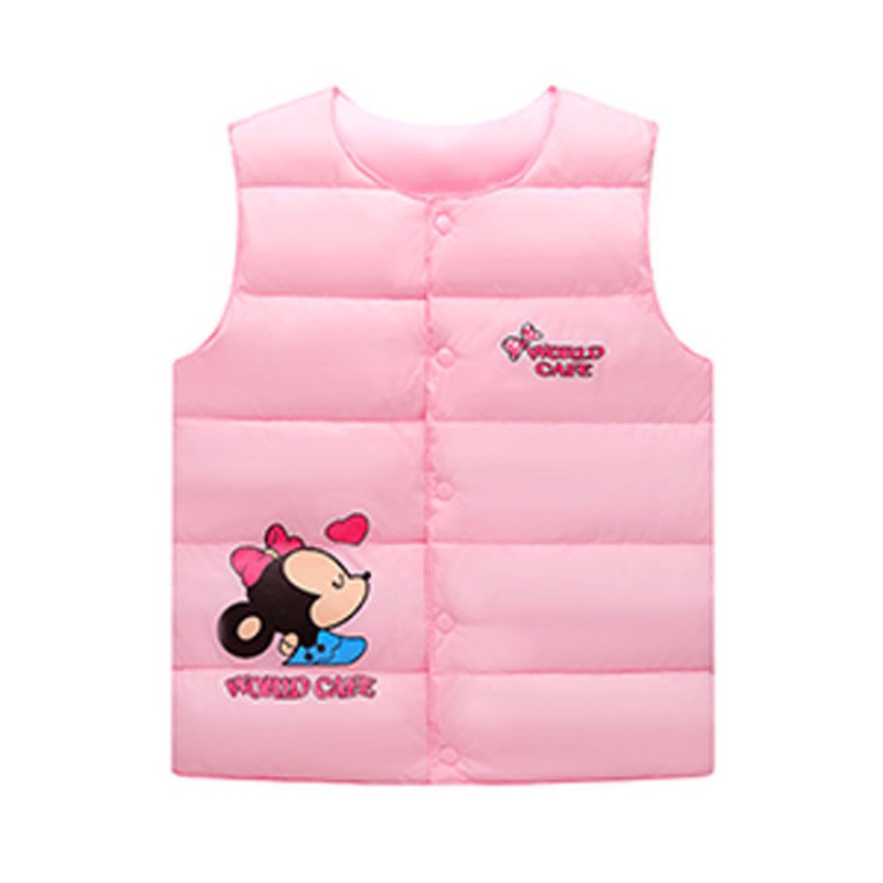 CUHK Tong New Baby Baby Autumn Winter Children's Down Cotton Clothes Boy Clothing Boy Warm Cotton Vest Girl waistcoat