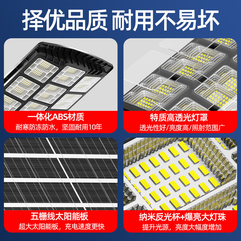 Yaming Solar Outdoor Garden Light Human Body Sensing Home Garden Lighting Super Bright High Power Led Street Light