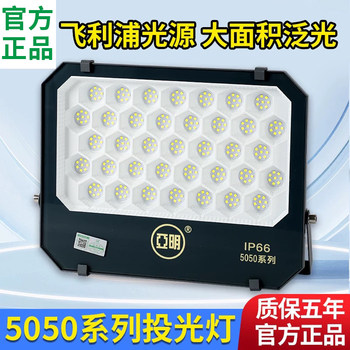 Yaming Led Spotlight Floodlight Waterproof Strong Light Construction Site Factory Workshop Lighting Outdoor Stadium Special Searchlight