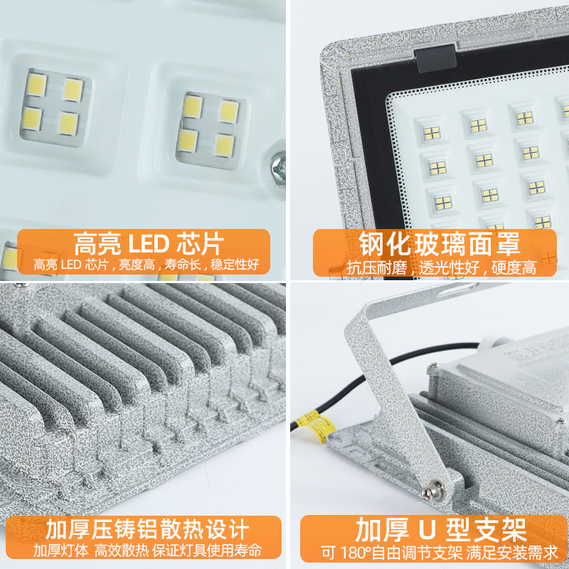 Yaming Led Explosion-Proof Light Warehouse Workshop Chemical Plant Gas Station Anti-Corrosion Waterproof Dustproof Explosion-Proof Outdoor Floodlight