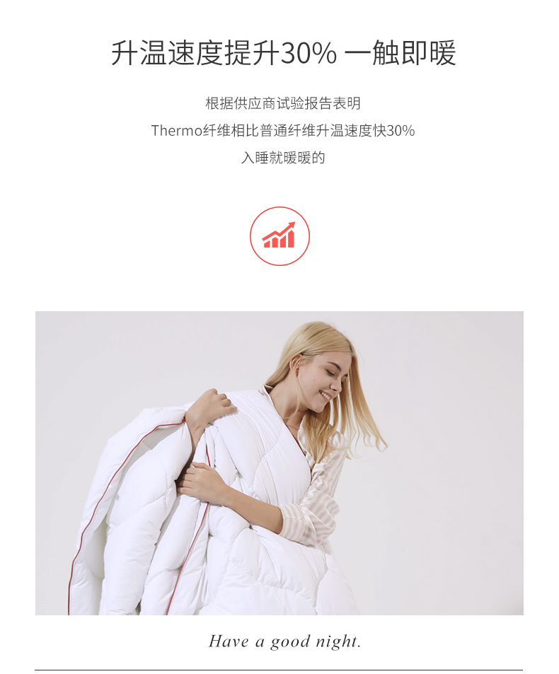 英国顶级寝具 Downland 远红外发热被 200*230cm 图3