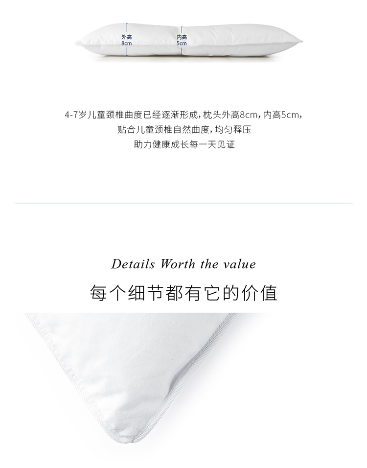 trẻ em Downland chống mite chống vi khuẩn bé gối bé gối đơn gối thư cổ tử cung cho nam giới và phụ nữ - Gối gối cho mẹ bầu
