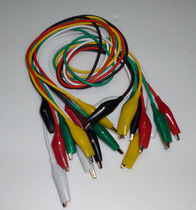 Medium crocodile clip current battery with wire test crocodile clip 10 wire with sheath test wire